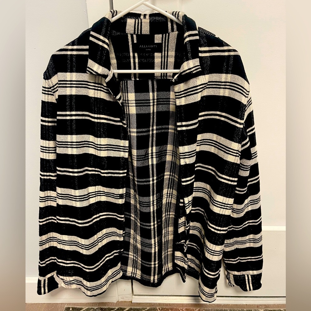 all saints flannel men’s size large